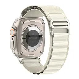 Ремінець для Apple Watch 49/46/45/44/42 (Series 1-3), бежевий, Alpine Loop Alpina Band, тканинний поліестеровий ремінець для смарт-годин, дихаючий, для активного відпочинку та спорту, ArmorStandart (ARM64975) - мініатюра 5