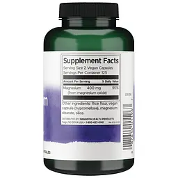 Оксид магнію Swanson Magnesium Oxide 200 mg, 250 капсул - мініатюра 2