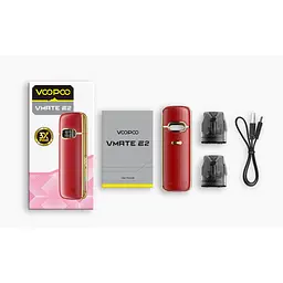 Под-система VooPoo POD System Vmate E2 Pod 1500mAh 3ml Kit Jet Black (17740) - мініатюра 3