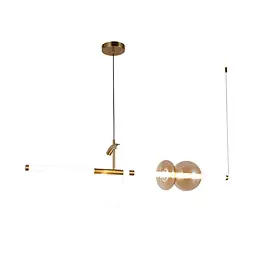 Підвісний світильник LED Levistella 79112209 led (1000) AB+BR, 1050*300 мм, вінтажний стиль для вітальні