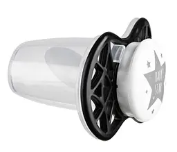 Силіконова ортодонтична пустушка Nuvita Air55 Cool Baby Star, 0+ міс., чорний (NV7064IB) - мініатюра 2