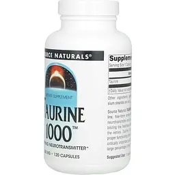 Таурин Source Naturals 1000 мг 120 капсул - мініатюра 3