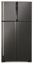 Холодильник з верхньою морозильною камерою Hitachi R-V910PUC1KBBK чорний (R-V910PUC1KBBK)
