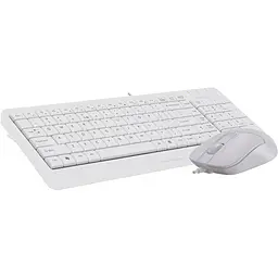 Комплект (Клавіатура та миша) A4Tech F1512 Fstyler USB White (F1512 (White)) - мініатюра 2
