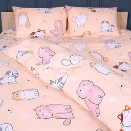 Комплект дитячої постільної білизни MirSon Ranforce Elite 17-0665 Cream Kittens 110х140 см кремовий (2200009904240) - мініатюра 4