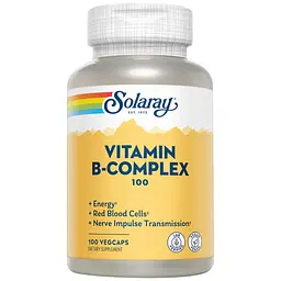 Комплекс вітамінів Solaray Vitamin B Complex 100 мг, 100 капсул