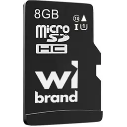 Карта пам'яті Wibrand microSDHC, 8Gb, Class10, без адаптера (WICDHC10/8GB)