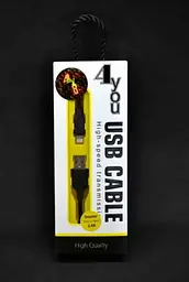 Usb-cable iPhone 5 4you Dnister black (2.4A, Silicon Perfect, 1.5m)