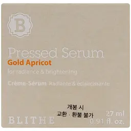 Спресована сироватка Blithe Pressed Serum Gold Apricot 27 мл - мініатюра 2