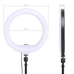Тримач з кільцевим освітленням Bluetooth 12" YQ-320A light set (Kit2) 170cm Stand, Plug Powered - мініатюра 5