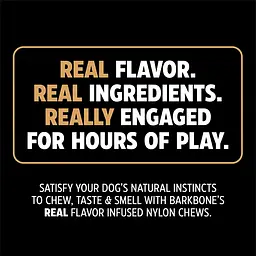 Жувальна кістка для собак Pet Qwerks Zombie BarkBone Natural Instincts Real Bacon с ароматом бекону - мініатюра 7