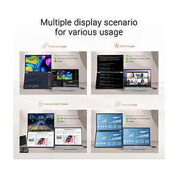 Монітор ASUS ZenScreen DUO MQ149CD (90LM0AKV-B01N70) - мініатюра 6