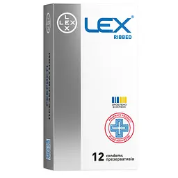 Презервативи Lex Condoms Ribbed 12 шт. (4820144771934)