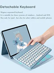 Чохол для клавіатури для iPad Air 13 дюймів (M3/M2)/ iPad Pro 12,9 дюйма 6-го/5-го/4-го/3-го покоління Кольорова клавіатура - мініатюра 2
