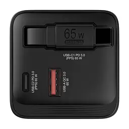 Зарядний пристрій Verbatim GaN 65 W 2 ports (USB-C/1xUSB-A) (32217) - мініатюра 3
