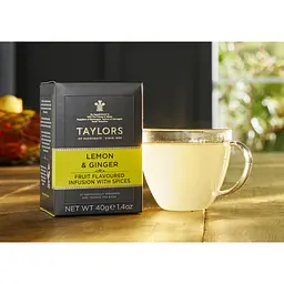 Суміш трав'яна Taylors of Harrogate Lemon & Ginger Лимон-імбир 20х2.5 г - мініатюра 3