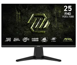 Монітор MSI 24.5" MAG 255F-X24 FHD IPS 240Hz (9S6-3BC91M-002)
