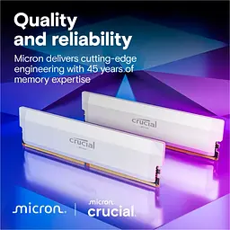 Модуль пам'яті DDR5 Crucial 2x16GB 6000MHz Pro OC White (CP2K16G60C36U5W) [147406] - мініатюра 5