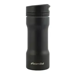 Термокухоль Kamille KM-2061 320 мл чорний - мініатюра 3