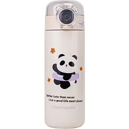 Термос Elisey дитячий з трубочкою "Lucky panda" білий 500 мл (9185-012)