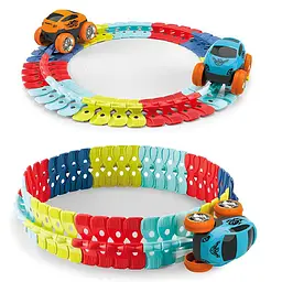 Інтерактивний трек з інерційною машинкою SHT 088 Changeable Trak (46pcs/1CAR) Colorful Epik