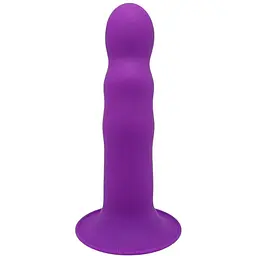 Ділдо з присоскою Adrien Lastic Hitsens 3 Purple, відмінно для страпону, діаметр 4,1 см, довжина 18,2 см