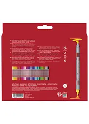 Фломастери 40 кол. FABER CASTELL Fibre-Tip двосторонні (151140) - мініатюра 2