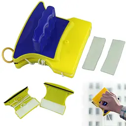 Двостороння щітка для миття вікон Double Side Glass Cleaner - 12 див., магнітний скребок (ST) - мініатюра 6