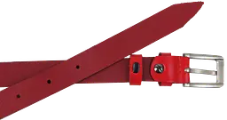 Жіночий шкіряний ремінь Skipper 1629-20 Червоний 2 см - мініатюра 4