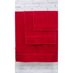 Набір банних рушників №5000 SoftNess Bordo, 3 шт. (2200003182606) - мініатюра 2