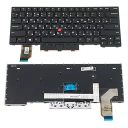 Клавіатура для ноутбука Lenovo (ThinkPad: L14 Gen 5) ukr, чорний, підсвічування клавіш (copilot)