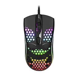 Мишка ігрова провідна чорна геймерська миша з підсвічуванням Optical Mouse LED KW-10 - мініатюра 4