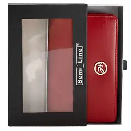 Гаманець жіночий шкіряний Semi Line RFID Red (P8271-2) - мініатюра 3