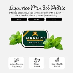 Драже Barkleys Intense Liquorice Pellets Menthol 16г - мініатюра 5