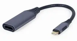 Перехідник Cablexpert USB Type-C - HDMI (M/F), 0.15 м, Black (A-USB3C-HDMI-01)