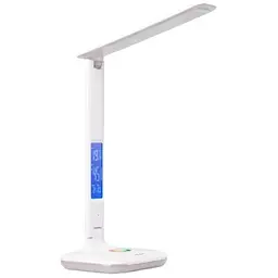 Лампа настільна LED Videx TF05W-RGB White 7 Вт 3000K/4100K/5500K 300 лм сенсорне керування LCD дисплей (VL-TF05W-RGB) 