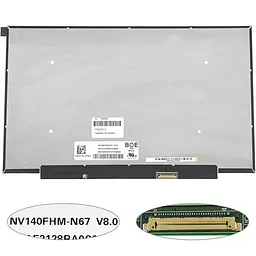 Матриця 14.0" NV140FHM-N67 (1920*1080 30pin(eDP IPS 250cd/m2 16.7M 45% NTSC) LED SLIM (без планок та вушок) матова роз'єм