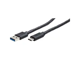 Кабель KINGDA USB 3.1 AM/CM 1.5м Black (KDUSBC3002-1.5M)