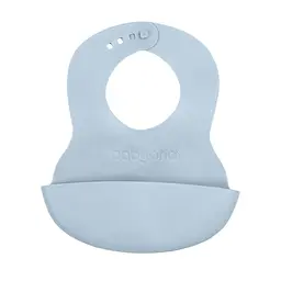 Нагрудник м'який з регульованою застібкою (32 см x 23 см) BabyOno Блакитний