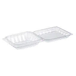 Кришка для харчової упаковки L4-125, на 0.125 кг, 50 шт, 143x96x35 мм, колір прозорий для фасування, зберігання та транспортування - мініатюра 4