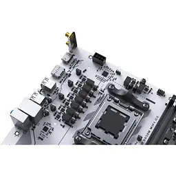 Материнська плата Maxsun AM5 eSport B650M WIFI6 ICE, B650, 2xDDR5, Int.Video (CPU), 3xSATA3, 1xM.2, 1xPCI-E 4.0 x16, 1xPCI-E 3.0 x1, ALC897, RTL8111H, RTL8821CE, BT4.2, 4xUSB3.2/2xUSB2.0, DP/HDMI, Micro ATX - мініатюра 4