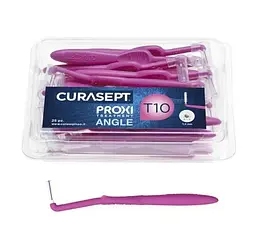 Міжзубний йоржик кутові Curasept Proxi Angle T10, ISO2 (1,0 мм, фуксія), 25 шт