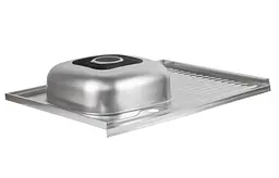 Кухонна мийка Brinex 6080-L 0.6 мм, накладна BRIN6080LSAT06 - мініатюра 4