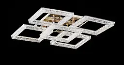 Світлодіодна люстра Splendid Ray LS/5B LED (CH), білий, хром, 90 Вт, від 11-18 м² - мініатюра 2