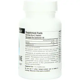 Амінокислота Source Naturals L-Фенілаланін 500 мг 100 таблеток - мініатюра 2