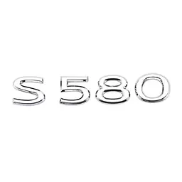 Емблема напис S580 для Mercedes-Benz Maybach хром 130х25 мм пластик (на скотчі)