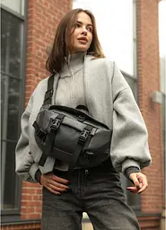 Велика жіноча поясна сумка бананка Sambag 38х21 см sum0027223 - мініатюра 1
