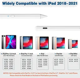 Стилус Cenawin для iPad 2018-2021 — Ручка для iPad з похилим кінчиком долоні, магнітний олівець для Apple iPad 6 7 8/iPad Pro - мініатюра 3