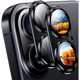Захисне скло DK для Apple iPhone 16 на камеру CD Metal Armor 021404 black 2 шт.