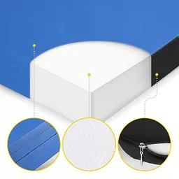 Мат гімнастичний складаний 4FIZJO XL 240 x 120 x 5 см Blue (P-5907739319715) - мініатюра 9